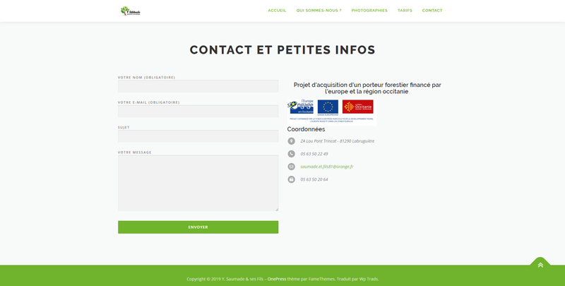 Image de SAUMADE & SES FILS : Contact